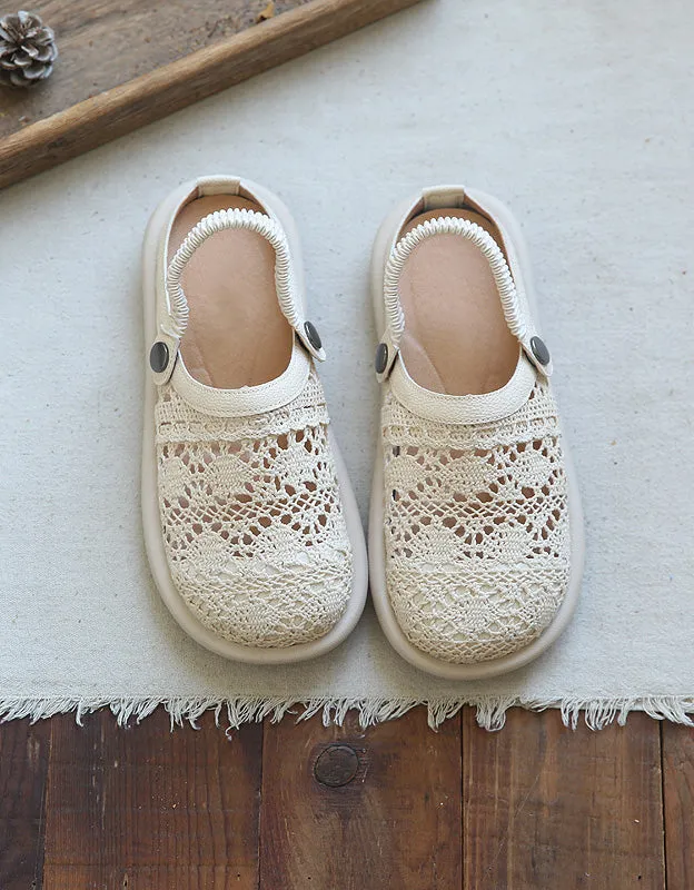 Soft Sole Summer Comfortable Lace Slippers