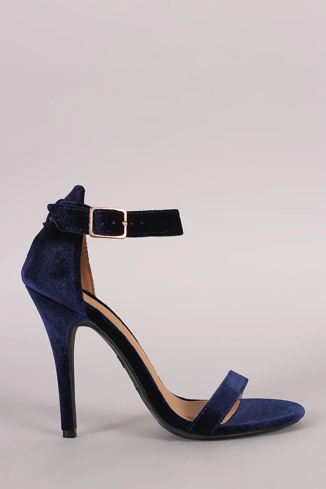 Sola -  Open Toe Ankle Strap Heel