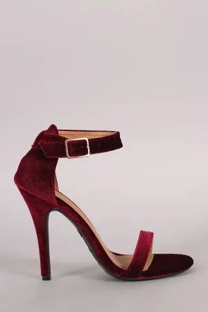 Sola -  Open Toe Ankle Strap Heel