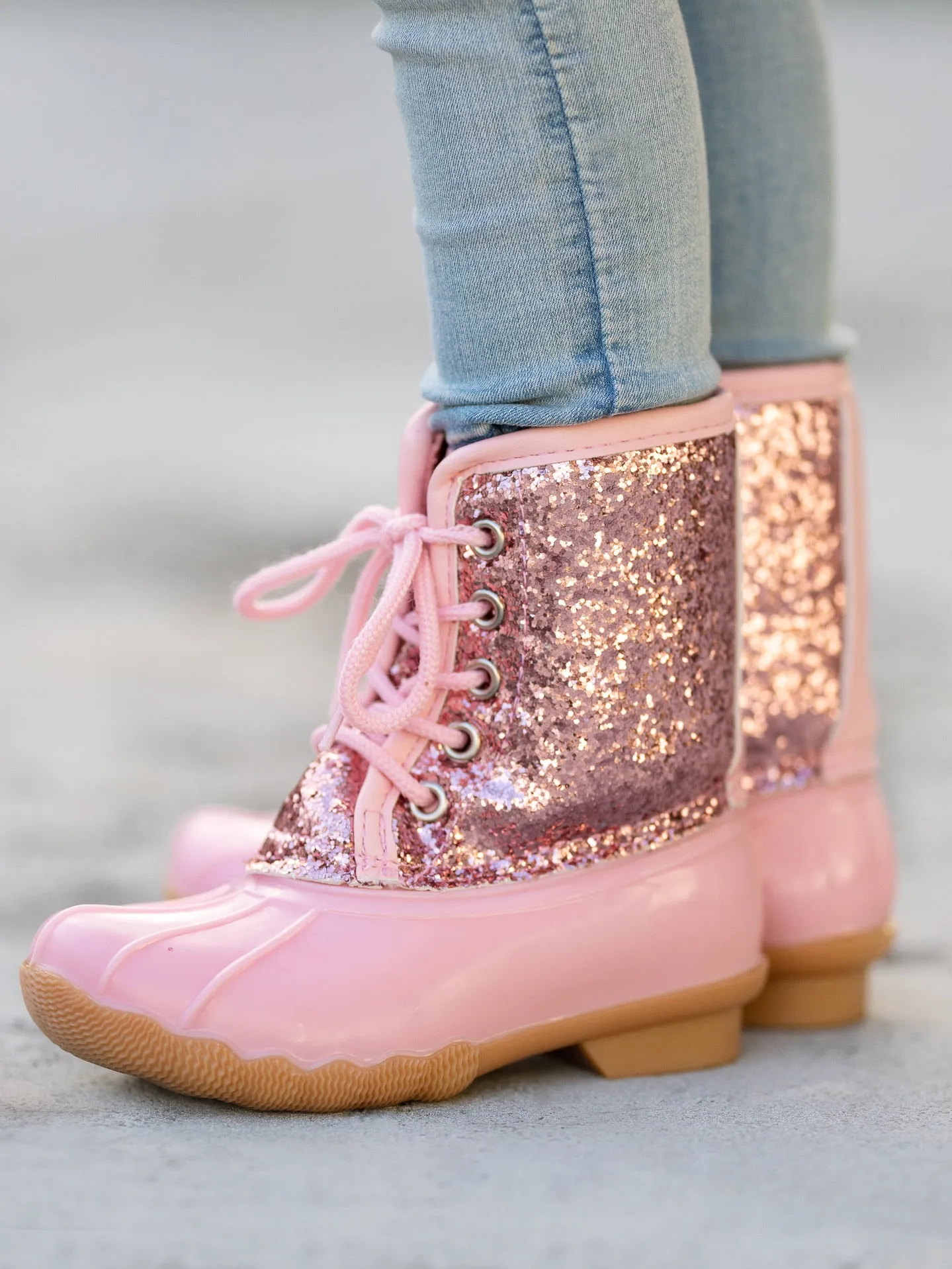 Sparkle Splash Glitter Duck Boots By Liv and Mia