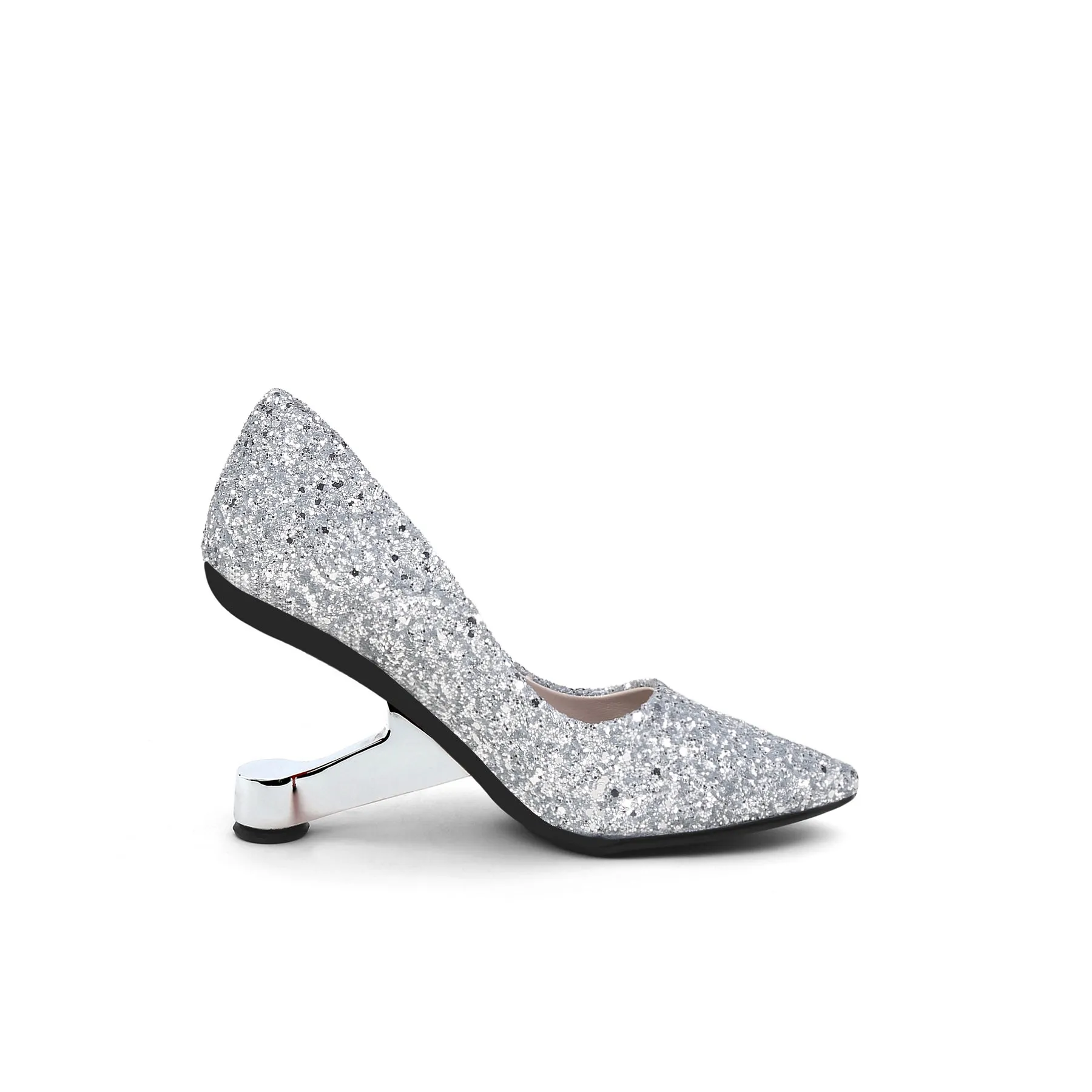 Sparkling Glitter Pointed Toe Pumps