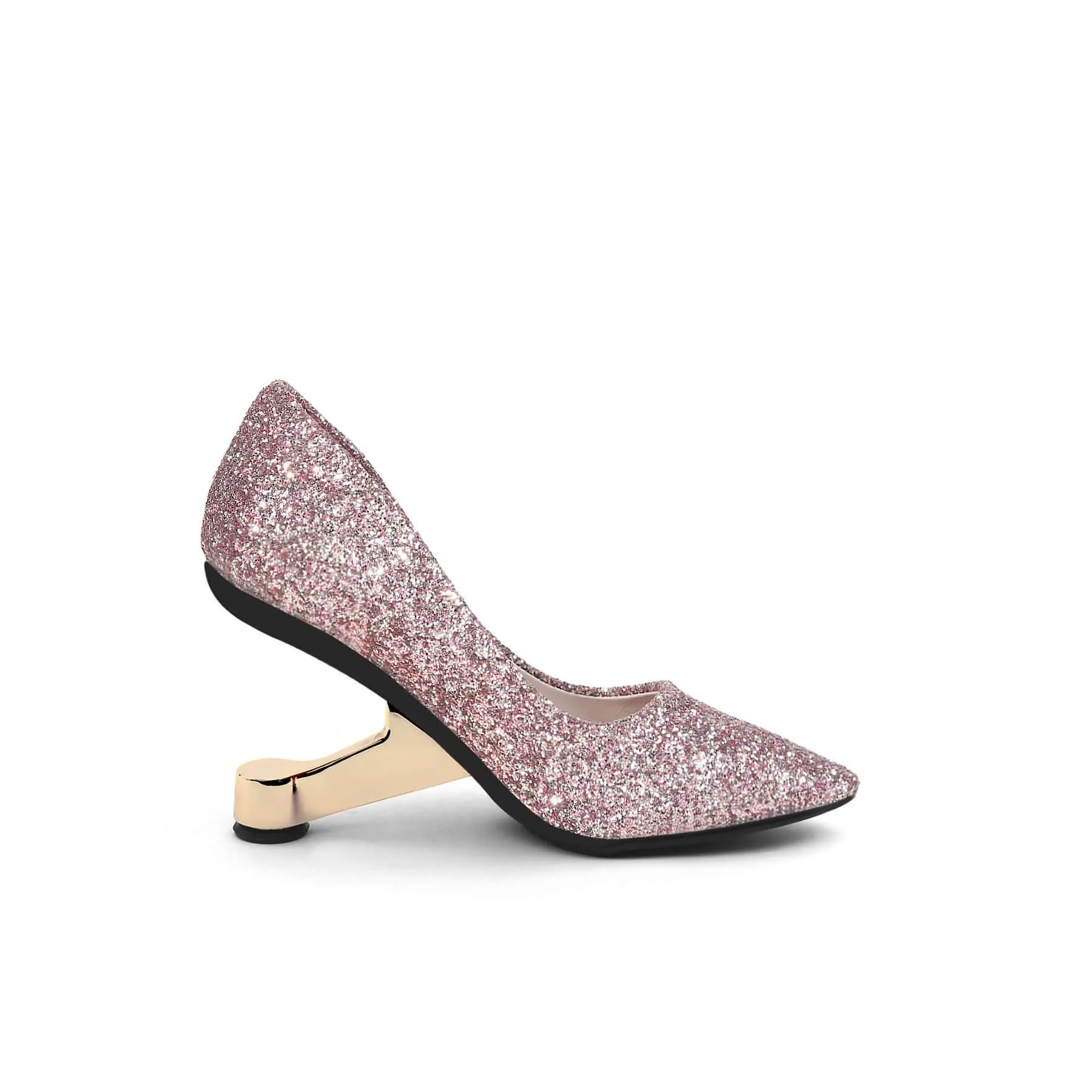 Sparkling Glitter Pointed Toe Pumps