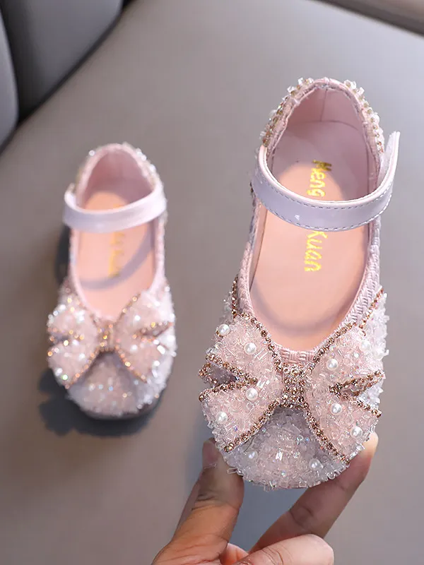 Sparkly Bow Mary Jane Shoes By Liv and Mia