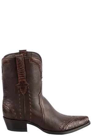 Stallion Women's Caiman & Italian Calf Boots - Chocolate