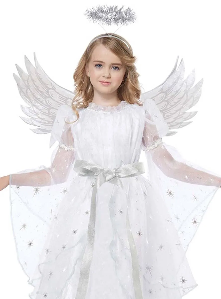 Starlight Angel Girls Christmas Fancy Dress Costume