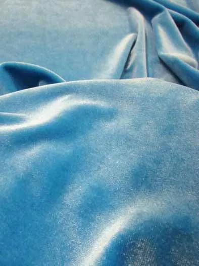 Stretch Velvet Velour Spandex 360 Grams Costume Fabric / Olive / Sold By The Yard