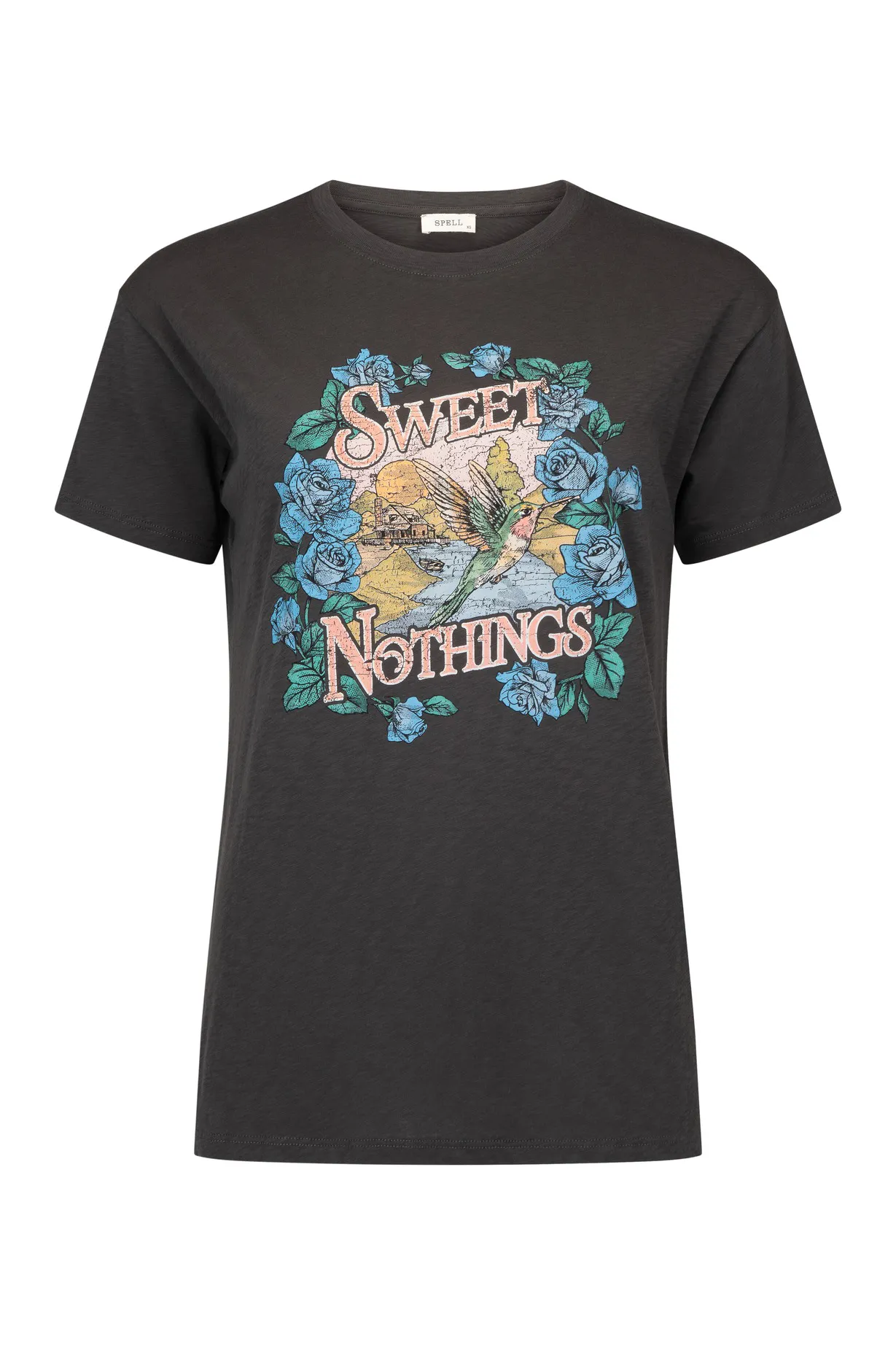 Sweet Nothings Biker Tee - Charcoal