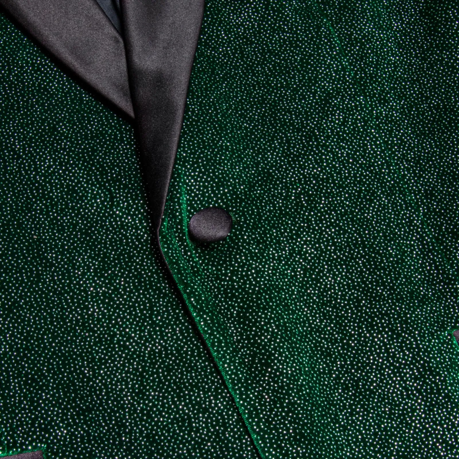 Ties2you Velvet Suit Jacket Forest Green Shining Solid Hot Stamping Shawl Collar Mens Suit