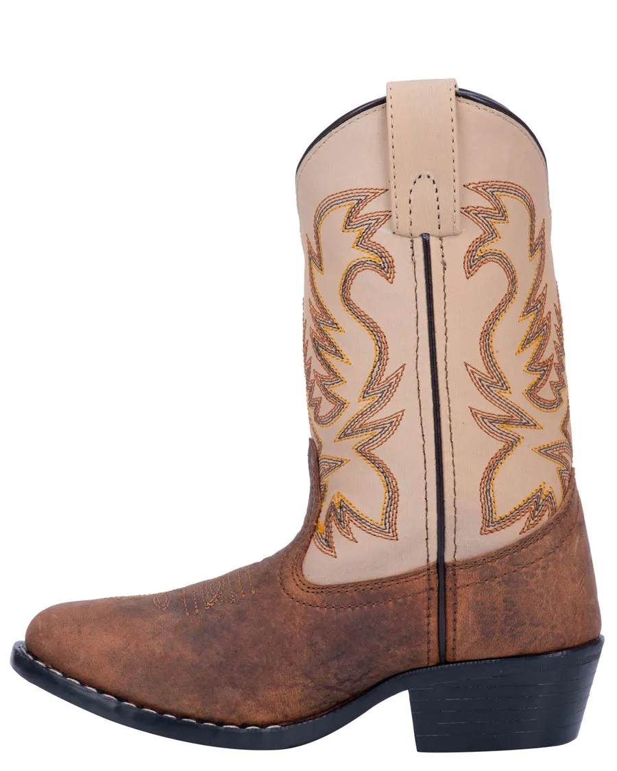 Toddlers Buckeye Two Toned Western Boots