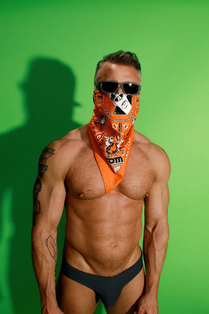 Tom of Finland Bandana by Peachy Kings Orange