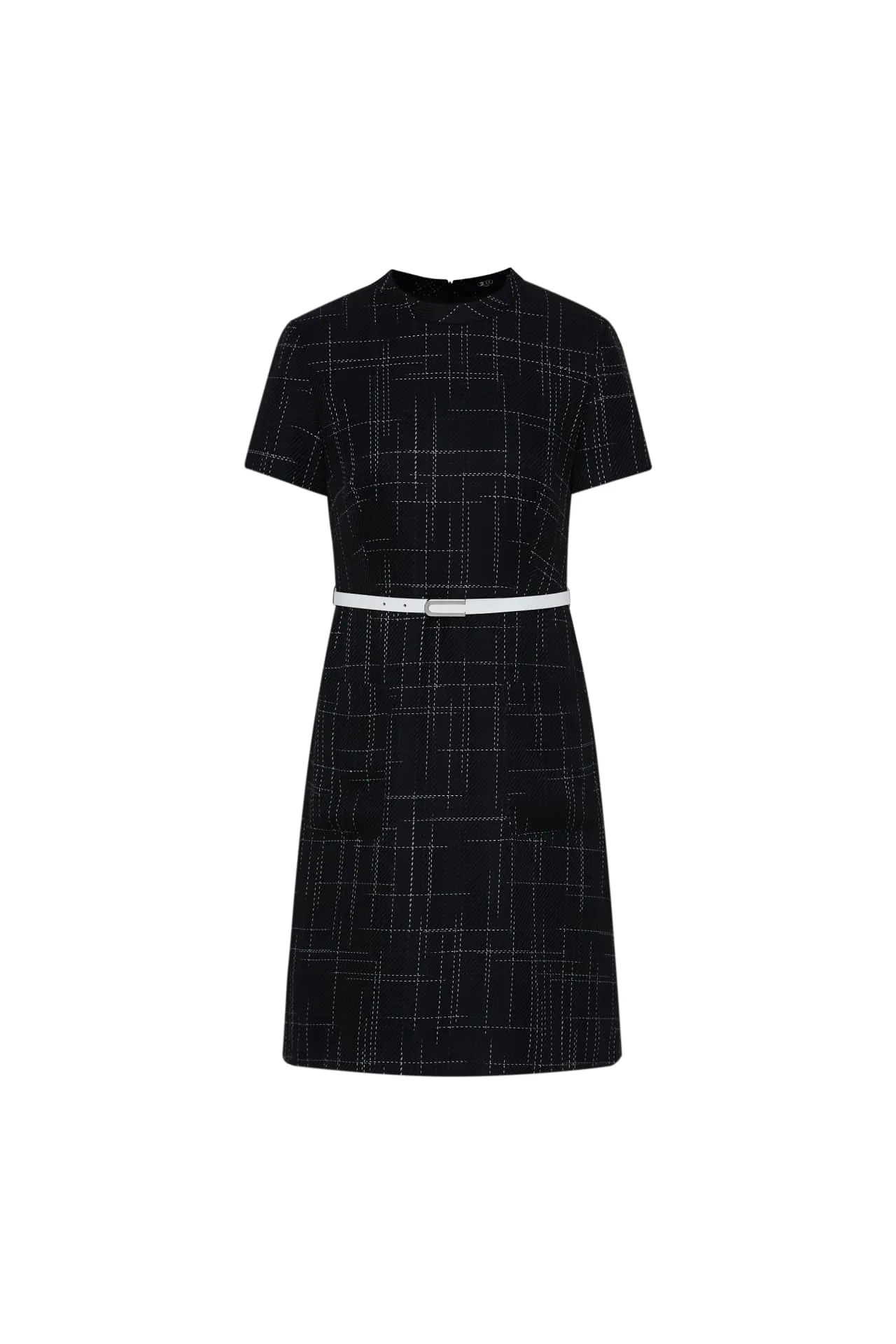 Twiggy Soft Touch Check Dress with Belt