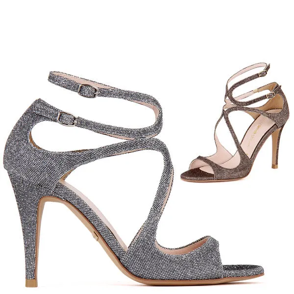 *UK size 2.5  - CONFESSION - bronze, 8cm heels