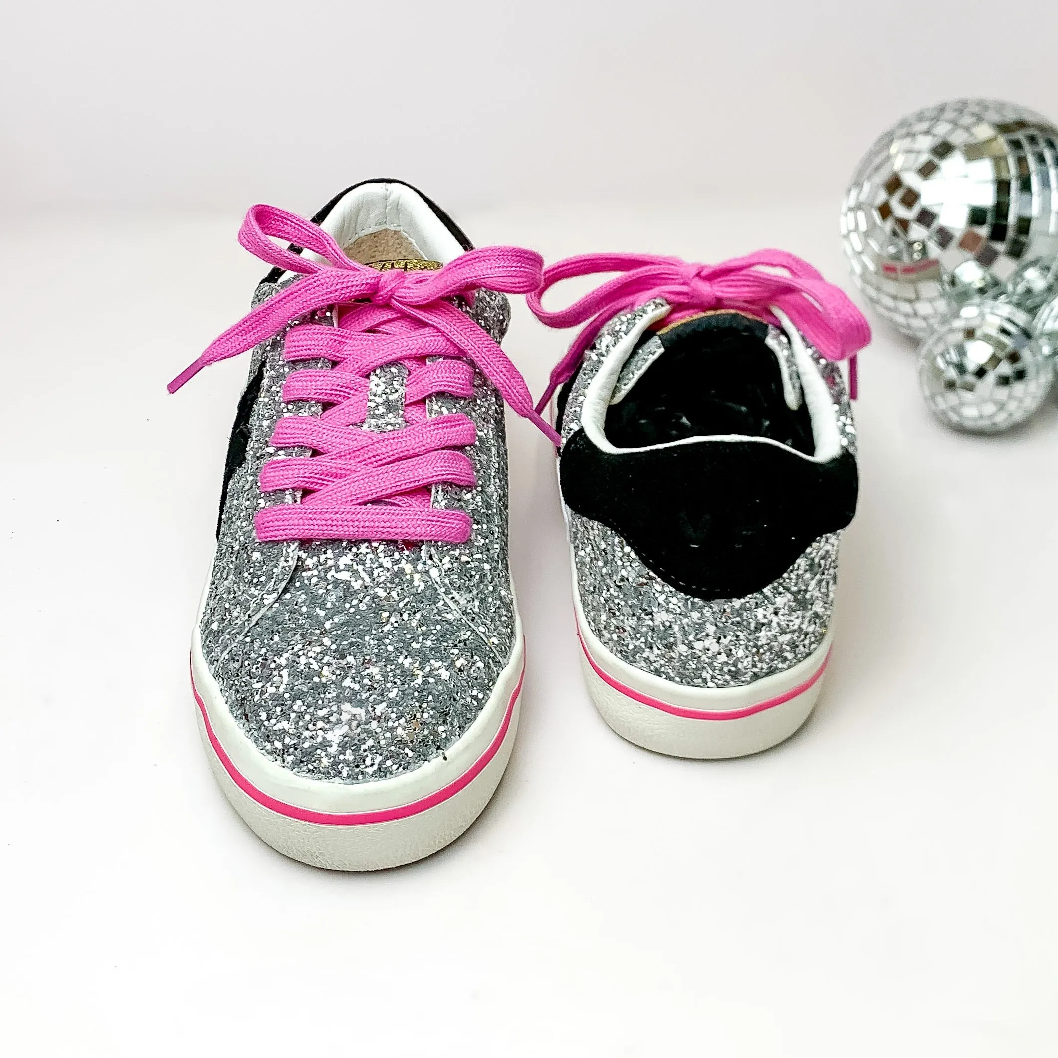 Vintage Havana | Flair 6 Sneakers in Silver Glitter Multi