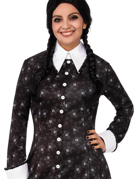 WEDNESDAY ADDAMS COSTUME, ADULT