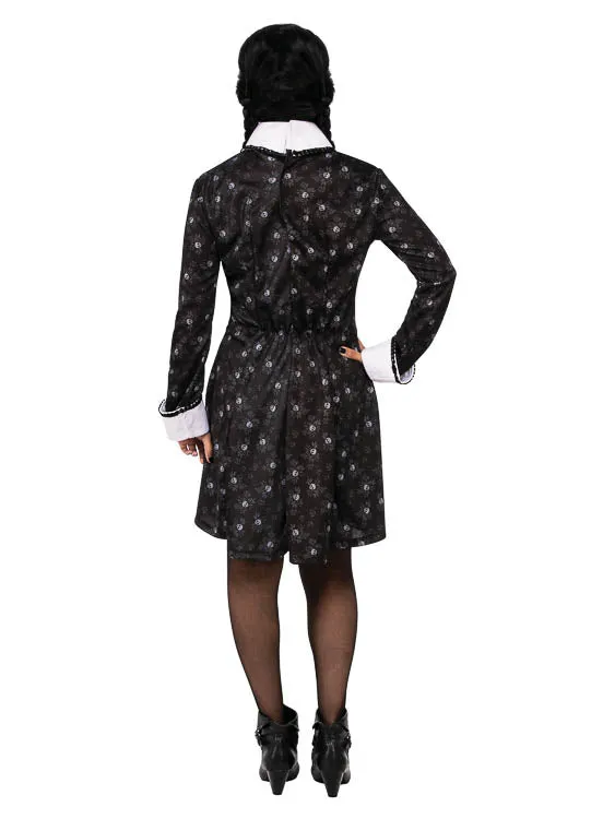 WEDNESDAY ADDAMS COSTUME, ADULT