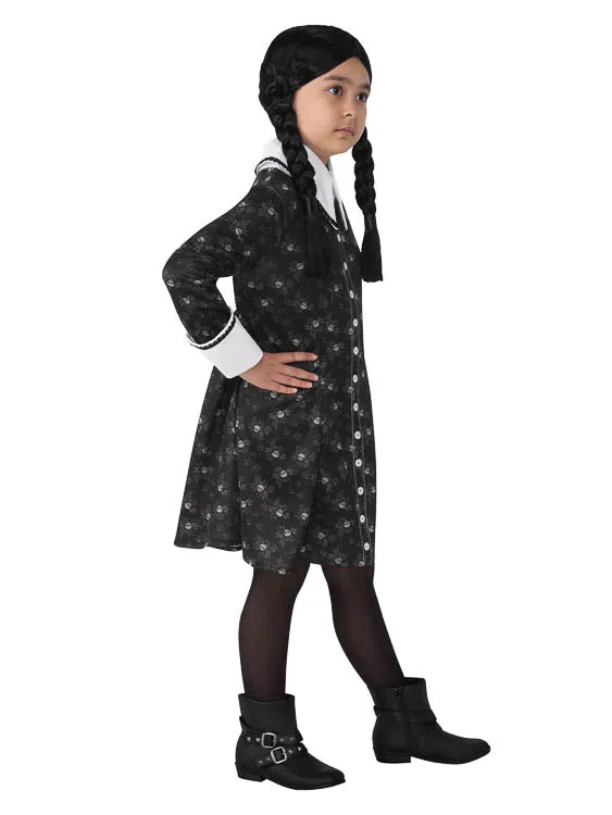 WEDNESDAY ADDAMS COSTUME, CHILD