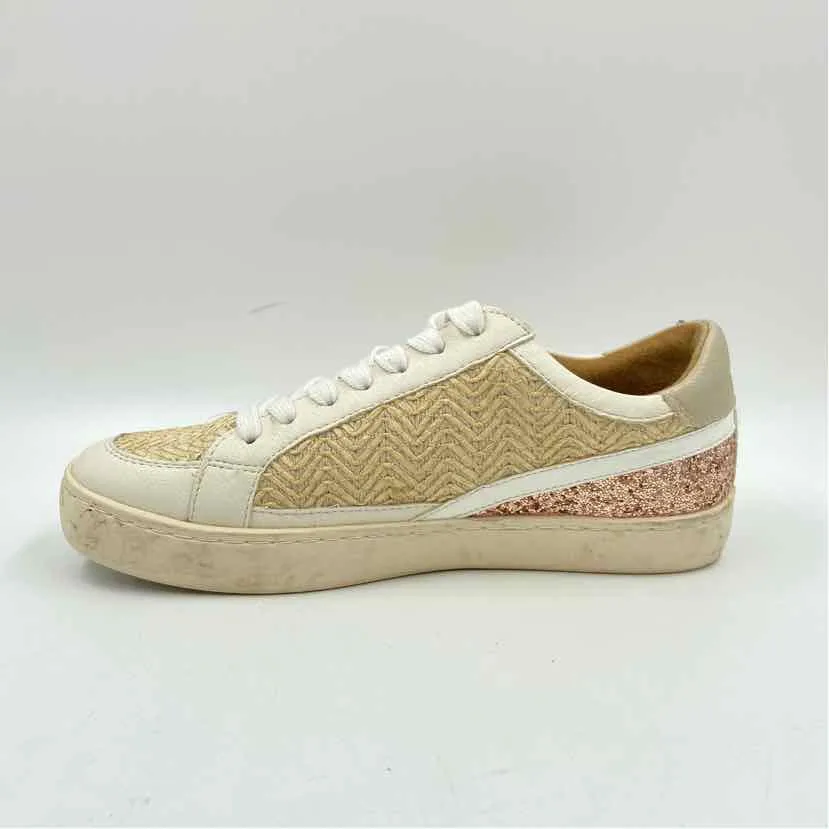 White Raven Women's Shoe Size 7 Cream glitter Casual Shoes