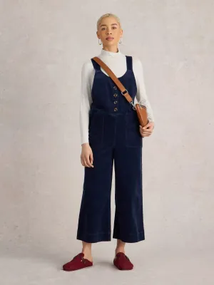 White Stuff Viola Cord Dungaree Dark Navy