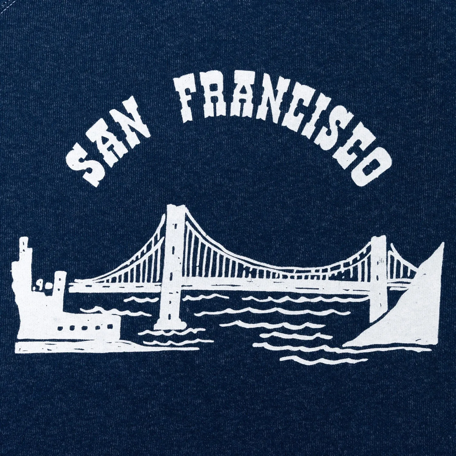 Wild Donkey x MJ: Sweatshirt mit Vintage-Print "San Francisco" aus Baumwollmix