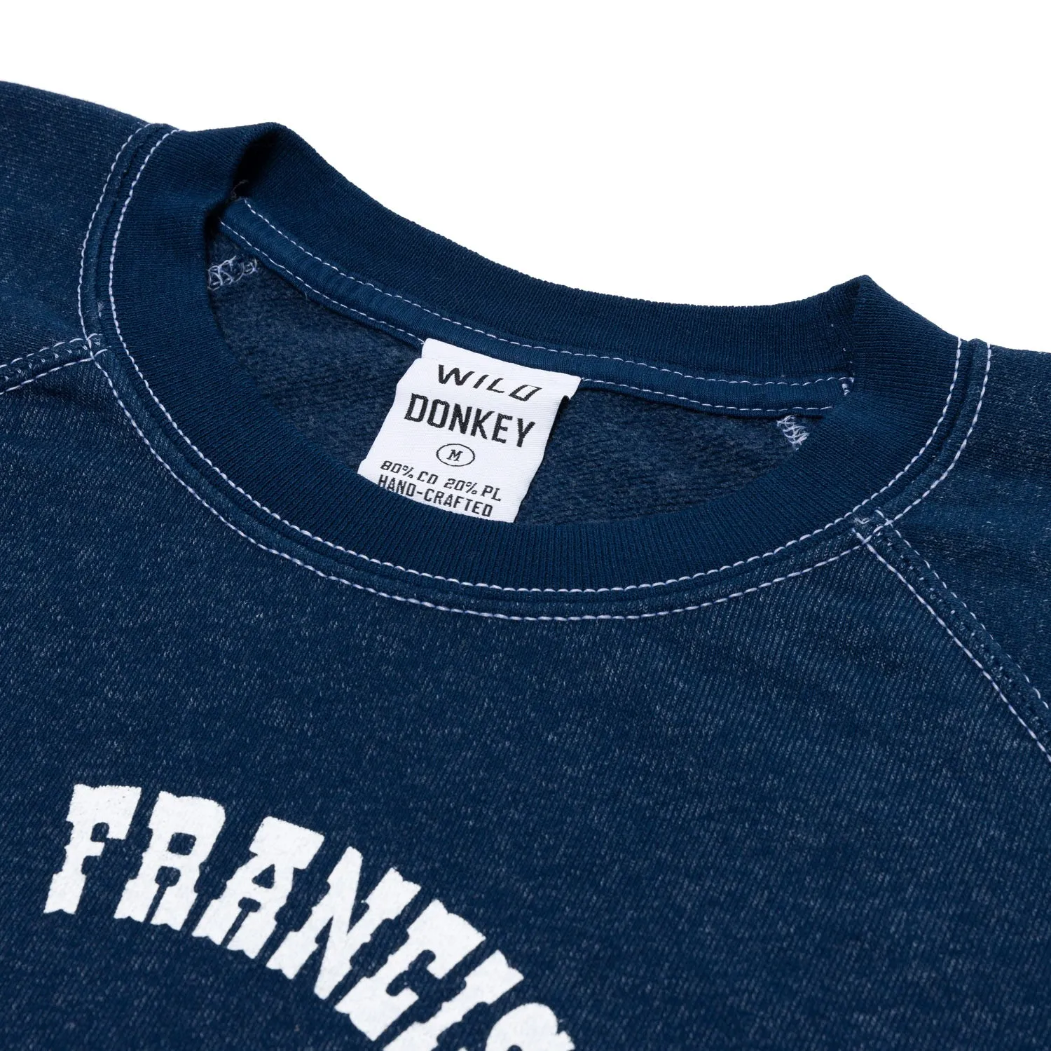 Wild Donkey x MJ: Sweatshirt mit Vintage-Print "San Francisco" aus Baumwollmix