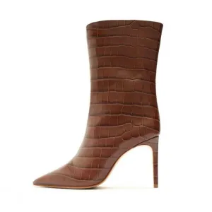 Women Pointed Toe Stiletto Ankle Boots