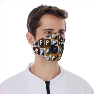 Yin & Yang Velcro Face Mask with Valves